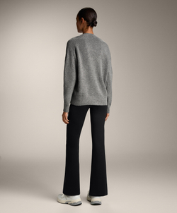 Oysho Мягкий трикотажный кардиган на пуговицах, серый меланж