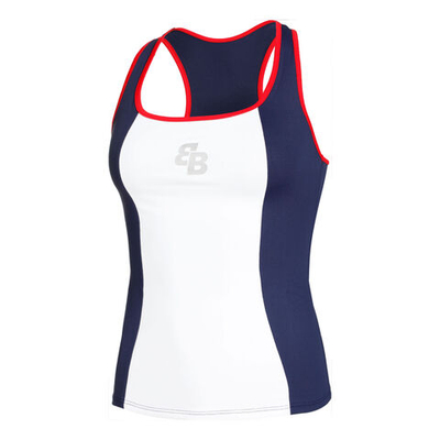 Женская теннисная майка BB by Belen Berbel Nano Tank Top Women - White, Multicoloured