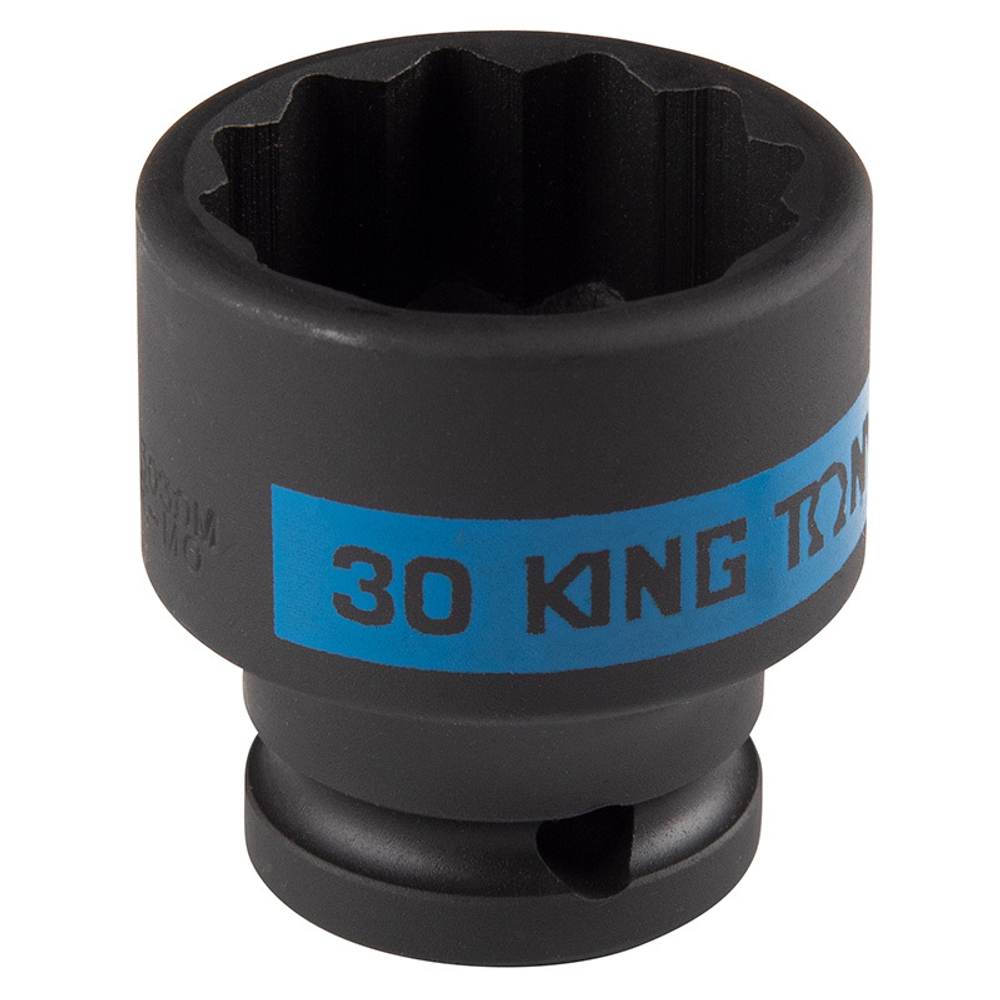 KING TONY (453030M) Головка торцевая ударная двенадцатигранная 1/2", 30 мм