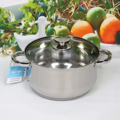 Кастрюля из нержавеющей стали OLIVIA 4,7л, индукция, DH12-22