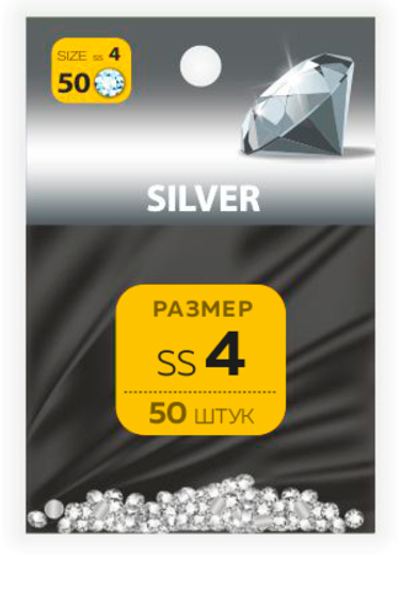 Стразы MILV SILVER SS №4 (50 шт.)