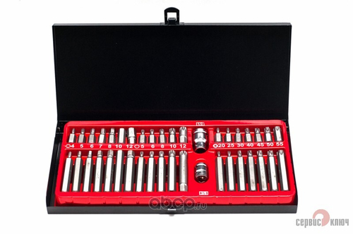 Набор бит 40 предм. торкс, сплайн, шестигранники PROFFI (Сервис Ключ)
