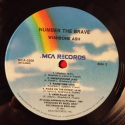 Винтажная виниловая пластинка LP Wishbone Ash Number The Brave (USA 1981)