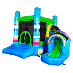 Детский надувной батут "Радужный"