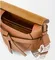 Кожаная женская сумка Loewe Gate коричневый