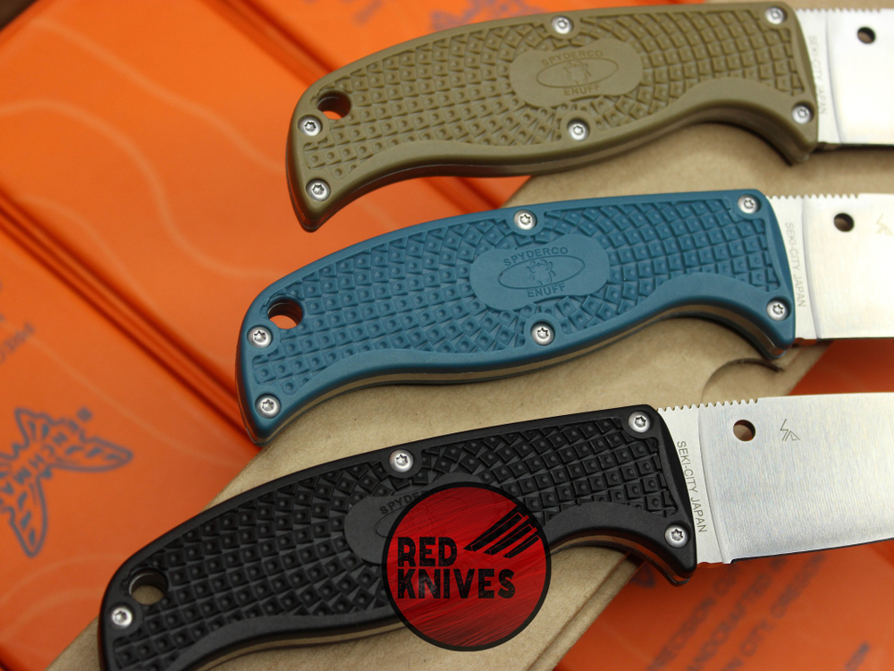 Нож Spyderco Enuff™ 2 K390 (FB31BL2K390) - океанский синий
