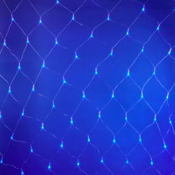 ULD-N2520-240-DTA BLUE IP20 Сетка светодиодная с контроллером. 240 светодиодов. 2.5х2 м. синяя. IP20. провод прозрачный