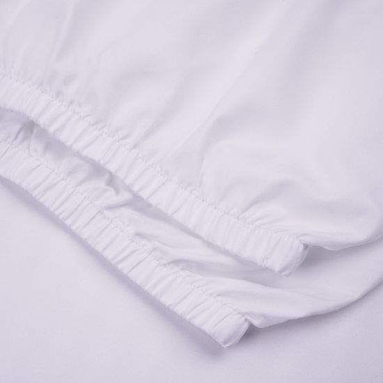 Простыня на резинке White, 140x200х30, страйп полисатин DOMTEKC
