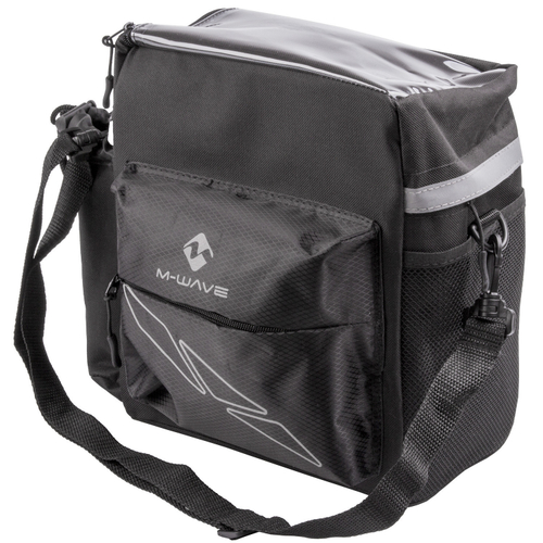 Сумка M-WAVE на руль быстросъемная с плечевым ремнем отделение для карт
