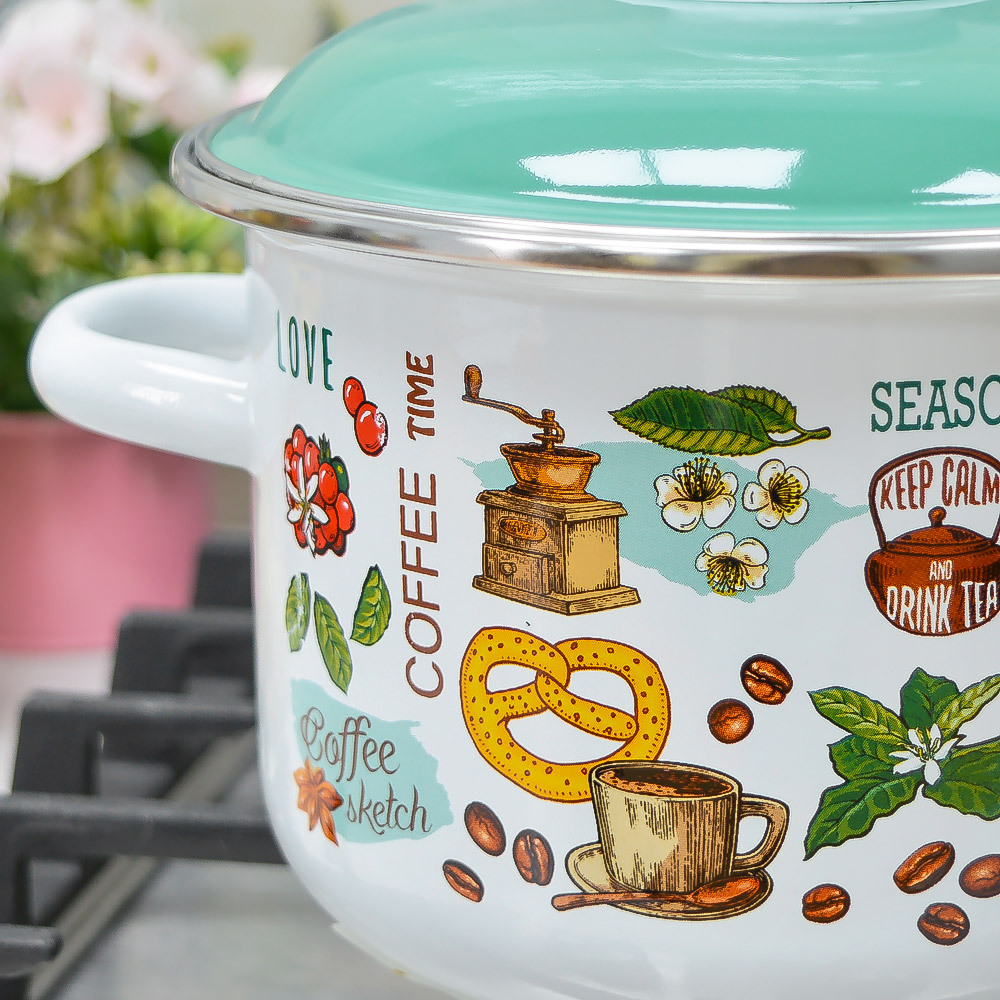 Кастрюля 2л "Утренний кофе"