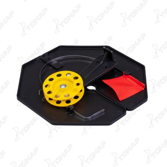 Набор жерлиц на подставке оснащенная ЖЗО-05 (d-210мм.катушка d-63мм) (10шт) ТОНАР