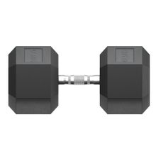 Гантель гексагональная UNIX Fit обрезиненная 47,5 кг, 2 шт.