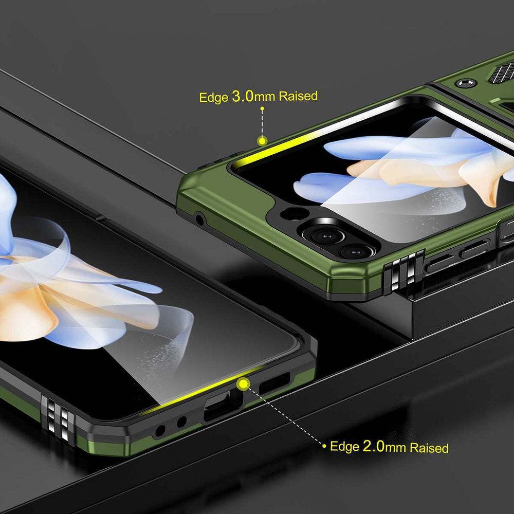Чехол Safe Case с кольцом и защитой камеры для Samsung Galaxy Z Flip 5