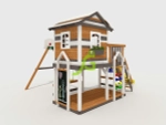 Детская деревянная площадка Домик 1 мод.1