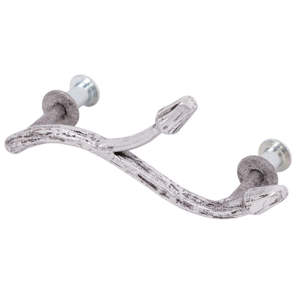 Ручка мебельная Орхидея Симпл 6.5х13см Античное серебро