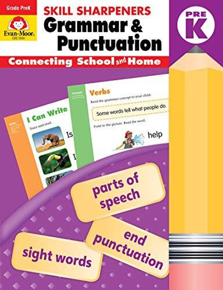 Skill Sharpeners Grammar &amp; Punctuation, Grade PreK
