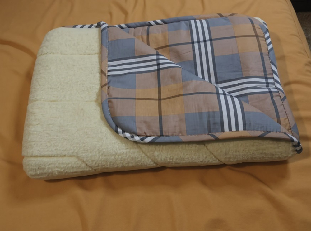 Одеяло ЛЕЖЕБОКА Woolly blanket 140х205 меховое из 100% шерсти мериноса, 2641-140-5-45-9