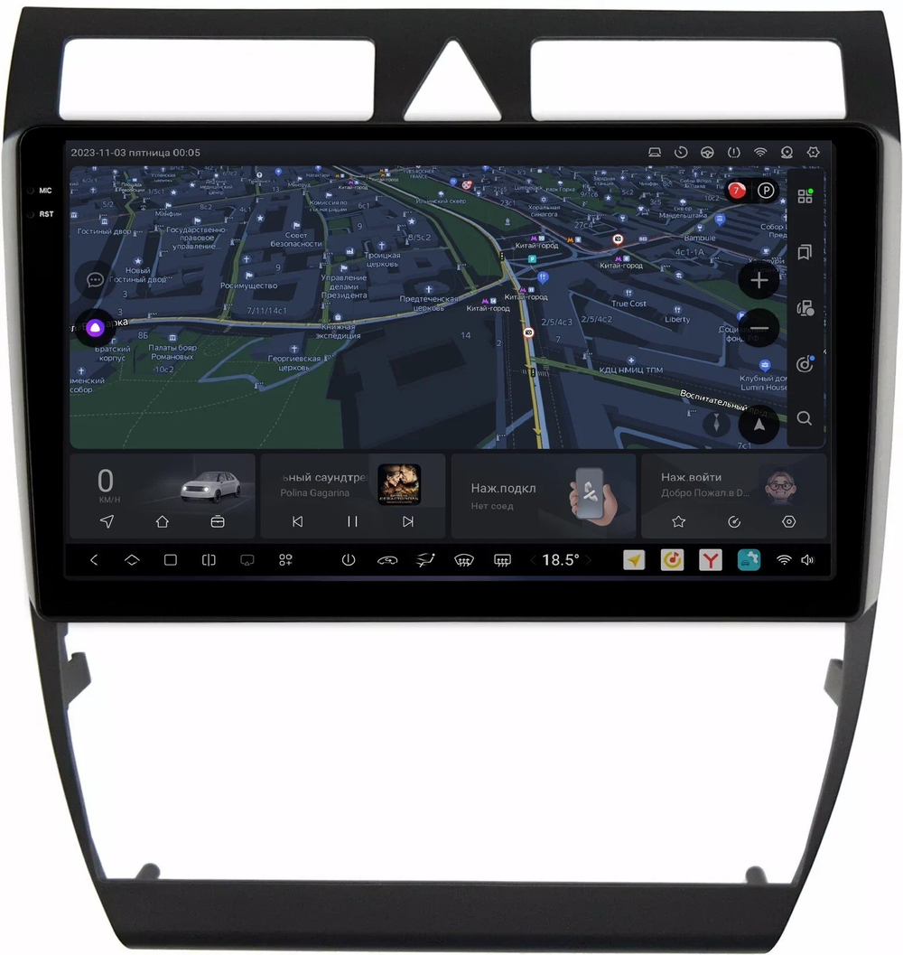 Магнитола для Audi A6 2001-2004 - Carmedia OL-9969 QLed+2K, Android 13, UIS7870 (DUDU7), CarPlay, SIM-слот