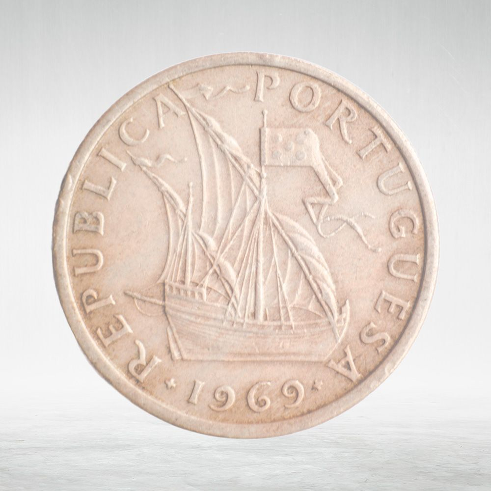 Portugal, 5 Escudos, 1969, VF