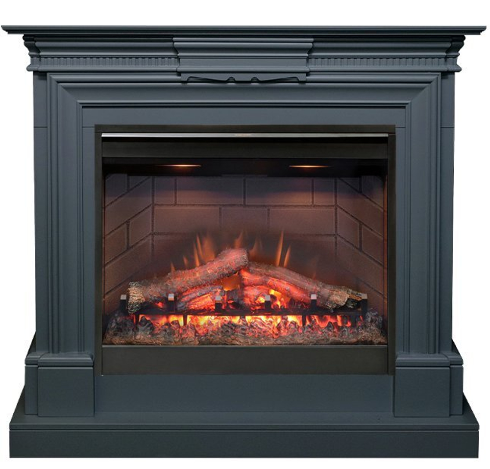 Каминокомплект Chelsea - Серый графит (Ширина 1150 мм) с очагом Symphony 26'' DF2608-INT