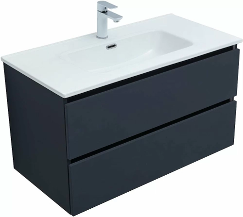 Тумба с раковиной Aquanet Вега 2.0 337950/330432 90 маренго