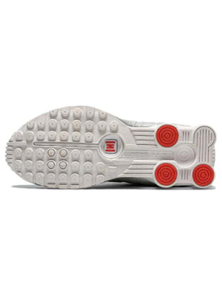 Кроссовки Nike Shox R4 White Metallic Silver Женские
