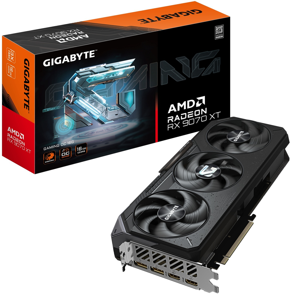 Видеокарта PCI-E GIGABYTE Radeon RX 9070 XT GAMING OC (GV-R9070XTGAMING OC-16GD)