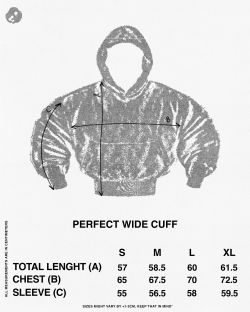 PERFECT wide cuff hoodie