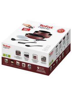 Набор посуды Tefal Ingenio RED 9 предметов 04186840