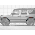 Карбоновые расширители арок для Mercedes Benz G class W465 G63 G500 G550 2025+ Гелик Гелентваген