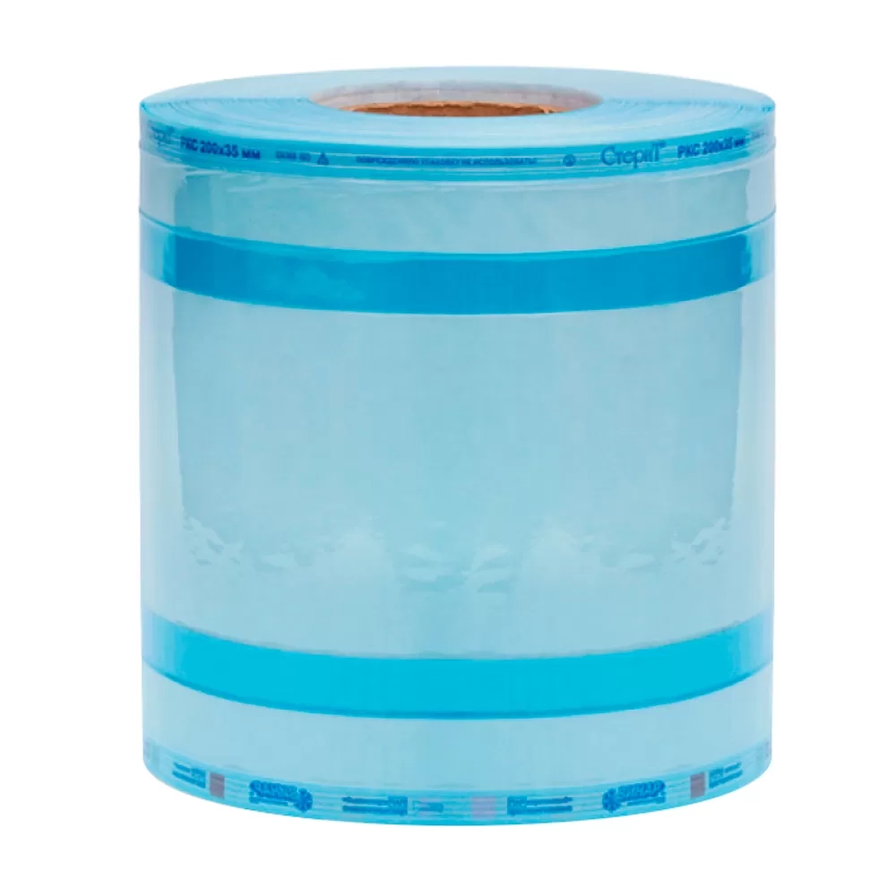 Рулон комбин. со складкой "СтериТ®", 350мм х 90мм х 100м с индикаторами 1 класса