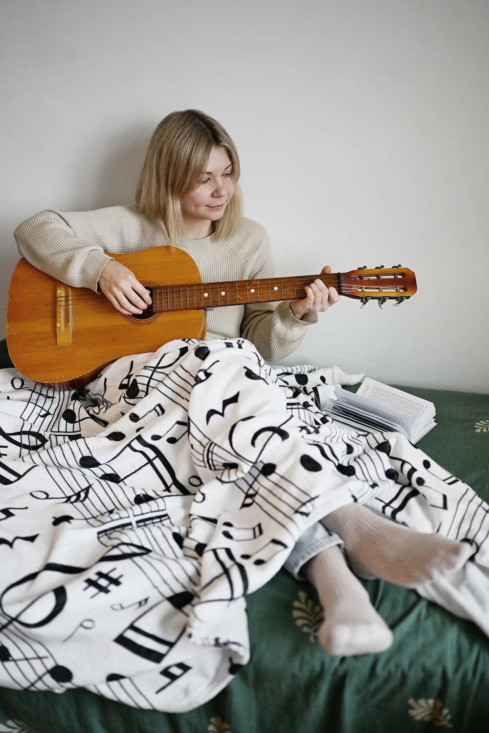 Интерьерный декоративный плед "Музыкальный дом"