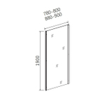 Перегородка стационарная  CL90