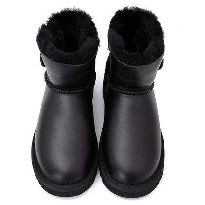 UGG Mini Bailey Button II Metallic Black