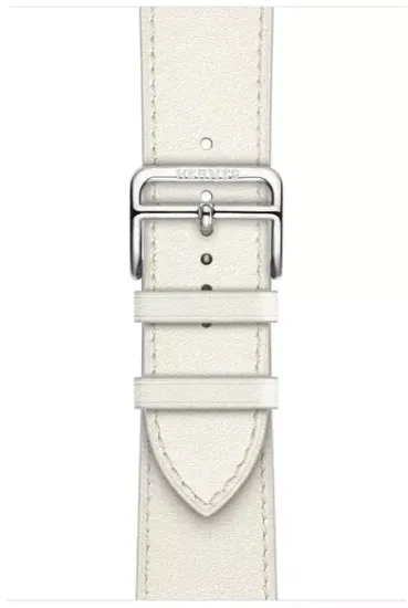 Умные часы Apple Watch Hermès Series 8 41 мм Steel Case Cellular, Silver/Blanc Swift Leather Single Tour