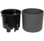 Кашпо ФАСЕТ 13,5л D280мм H=255мм вставка и автополив, с индикатором уровня воды