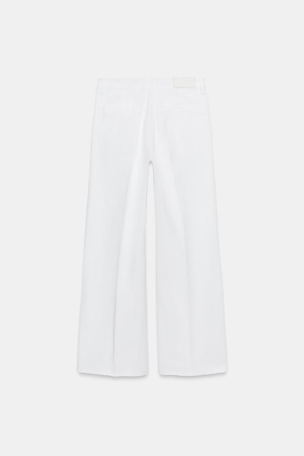 ZARA ДЖИНСЫ Z1975 STRAIGHT СО СРЕДНЕЙ ПОСАДКОЙ, БЕЛЫЙ