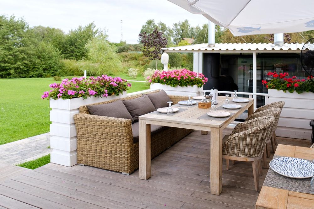 "Капучино" диван из искусственного ротанга трехместный, цвет соломенный