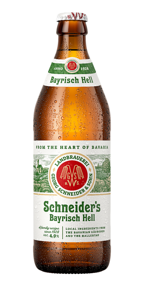 Пиво Шнайдерс Байриш Хель / Schneiders Bayrisch Hell 0.5 - стекло
