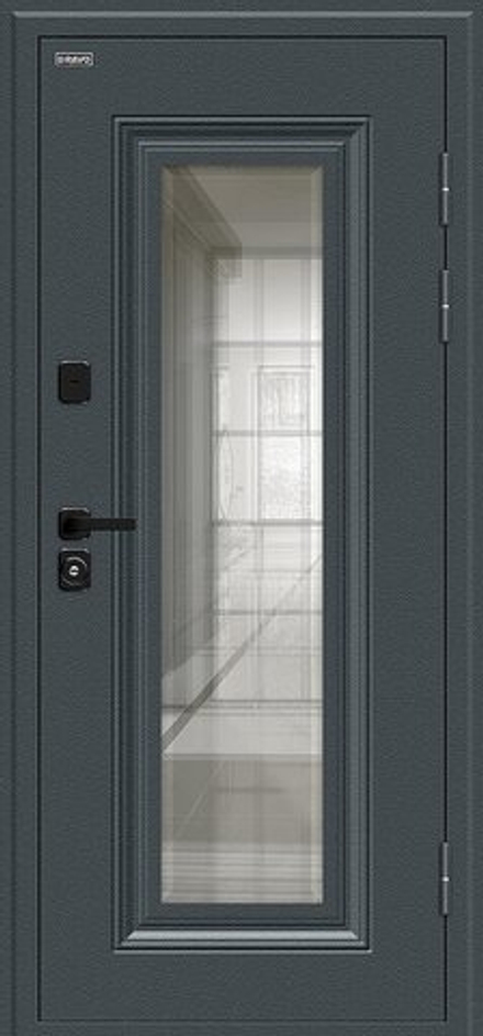 Дверь входная для частного дома с терморазрывом и стеклом