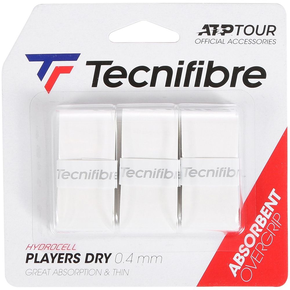 Теннисные намотки Tecnifibre Players Dry 3P - белый