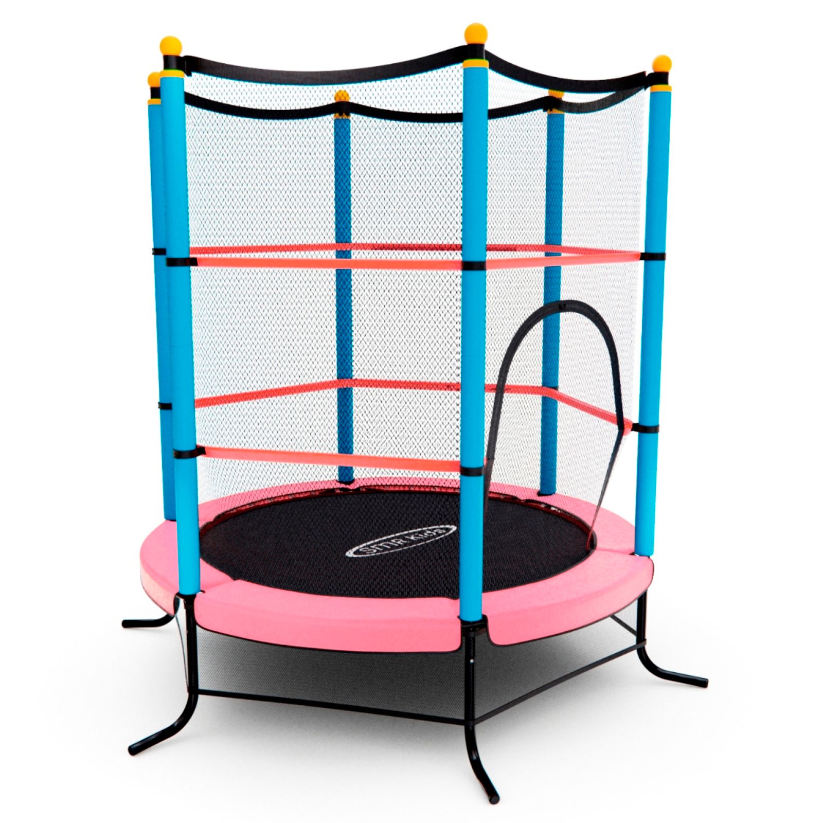 Батут детский DFC SMRKIDS 55" с сеткой, PINK фото №2