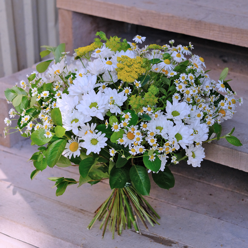 Купить Букет летний #78 "Поле ромашек"