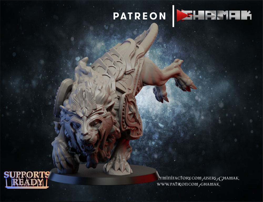 Grand Alliance Order Stormcast Eternal Боевой зверь №2 миниатюра для dnd, днд, pathfinder, фентези, Настольная игра, НРИ, Варгейм, РПГ