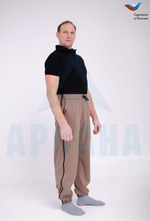 Брюки ортопедические с молниями по бокам. Размер S (44-46).