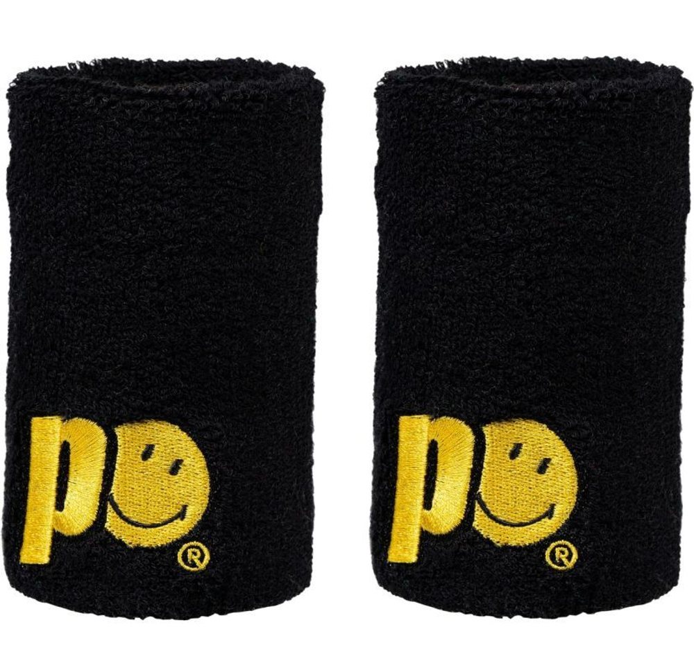 Теннисные напульсники Prince X Smiley Wristband Long 2P - black