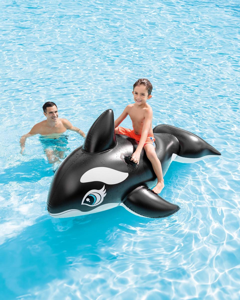 Игрушка для плавания верхом Касатка 193х119см 3+ 589387 (Intex)