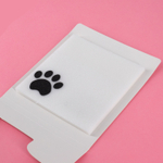 Прозрачные стикеры для заметок с клеевым краем, Alingar, 75 х 75 мм, 50 л., покрытие starlight touch, "Black PAW", лапка, роз, водонепрониц., европод.