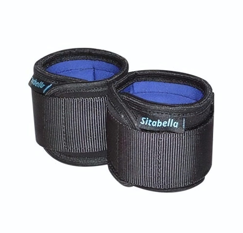 Неопреновые черно-синие наручники