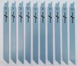 Полотно сабельное по металлу, 10шт, S1122BF, длина 225 мм, шаг 1,8мм (14TPI).